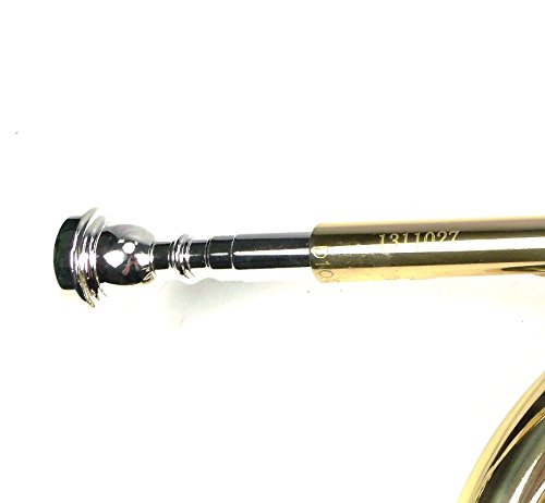Moz Advanced Monel Pistons Marching Mellophone Key Of F With Case And Mouthpiece-Gold Lacquer Finish #TOP5