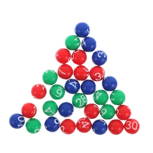 Beaupretty Bolas de Sorteo para Tómbola Bolas de Plástico Numeradas para Rifas y Paquete de Reemplazo para Máquina de Lotería Resistentes y Fáciles de Usar