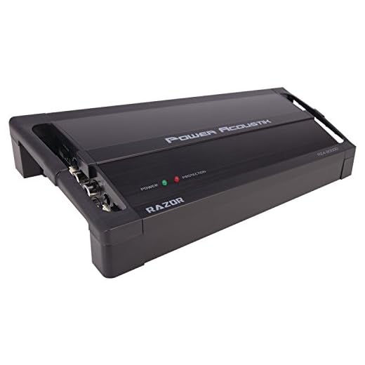 Power Acoustik RZ1-3500D 3500W Class D Monoblock Amplifier, Black