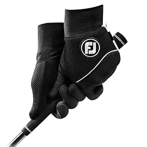 FootJoy WinterSof Damen Golfhandschuhe, Schwarz, Größe M/L, 1 Paar