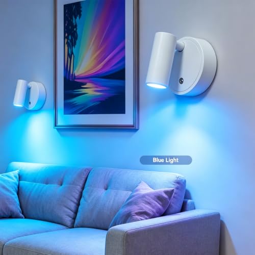 Image of Neioaas RGB Spotlights Indoor -Rechargeable Plant Spotlight,White