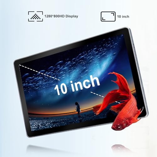 FYMLCPFY Tablet 10 inch, Android 13 Octa-Core Processor Tablet with 8+128GB Storage, TF 1TB, Dual 5MP+8MP Camera, WiFi 6, Bluetooth 5.0, 5000mAh Battery, Performance Tablet (Grey) - Image 6