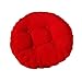 Milopon Coussin de chaise rembourré pour chaise à dossier haut Corduroy - Coussin rond pour chaises et meubles de jardin - Rouge