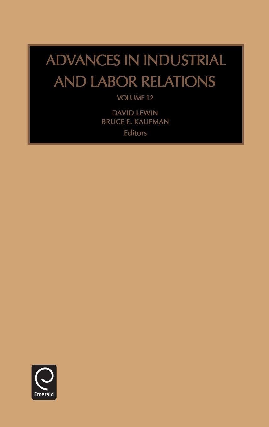 Advances in Industrial and Labor Relations (12)