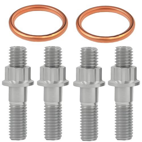BIGLKNM 18291-MN5-650 400EX Titanium Studs Head Bolt & Gaskets Kit for Honda XR400R TRX400X Sportrax 400 TRX400EX 2x4 1996-2004 for 90301-HM8-000