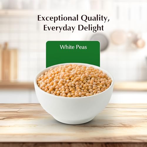 Image of Amazon Brand - Vedaka Premium White Peas, 500g