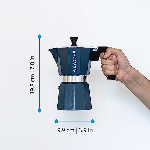 Image of GROSCHE Milano Moka Pot | Stovetop Espresso Percolator & Coffee Maker - Portable, Ideal for Home and Camping