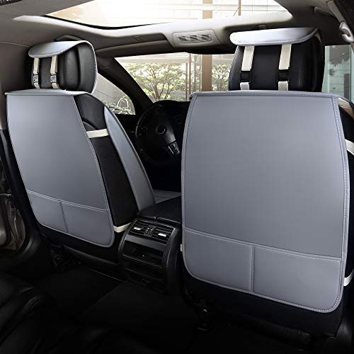 Image of Aierxuan Seat Covers for Toyota Camry, Honda Civic (Grey, Full Set)