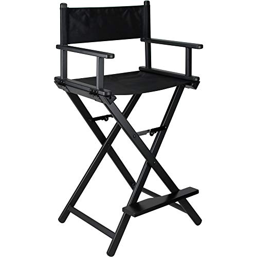 Sunrise Jl009Ab 29" Black Aluminum Director Chair #TOP12
