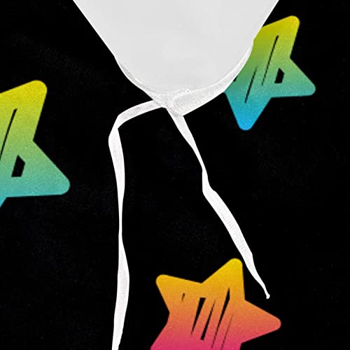 Parure de lit étoiles dessinées à la main ensemble multicolore chic - 8