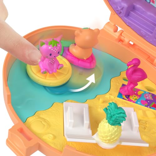 Polly Pocket Puppen- & Haustier-Set, Kuschelbär-Schatulle – Ansicht 6