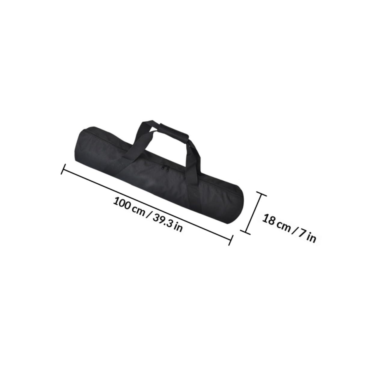 Borsa Strato per Tracolla Nero e Regolabile Treppiede Oxford Leggera Interno in Spugna Portatile da Attrezzature Fotografiche Uso Esterno