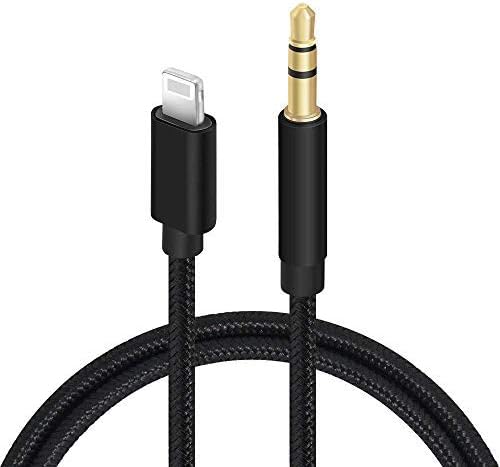 Dalkang Headphone Jack Adapter Earphone Lighting Charging Splitter Cable Aux Extender Car Aux Headset Adapter White