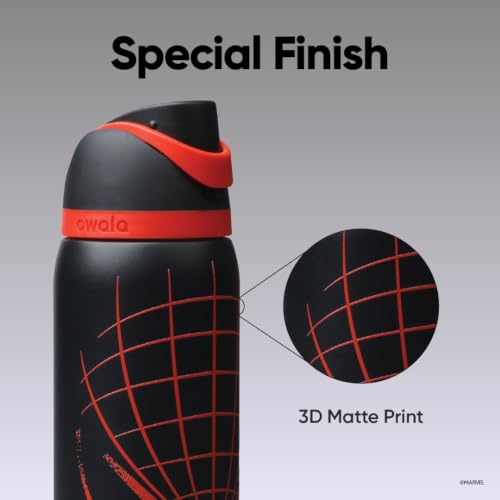 Image of Owala Marvel Spider-Man FreeSip Stainless Steel Water Bottle 32 oz