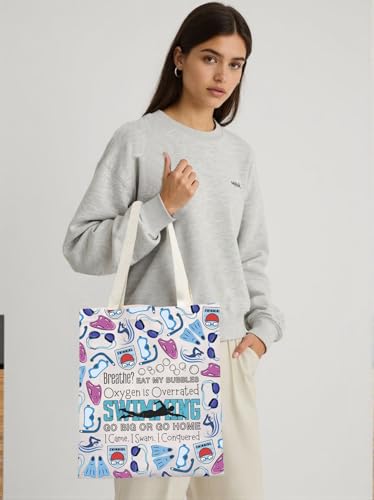 Bolsa tote de lona para natación y entrenamiento miniatura 2