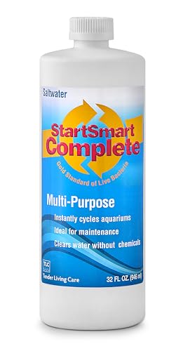 Image of TLC Products StartSmart Complete Saltwater Aquarium Cycle Starter & Beneficial Nitrifiers, Supports Clear Water & Biofiltration, Reduces Excess Sludge, 32 oz. (946 ml)