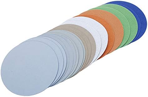 Mix Grit Water Grinding Abrasive Paper Grit 3000/5000/7000/10000 for Flocking Sandpaper Pad Hook & Loop Sanding Disc Electric Grinder Accessory 74-80mm 3 inches 20pcs/Lot