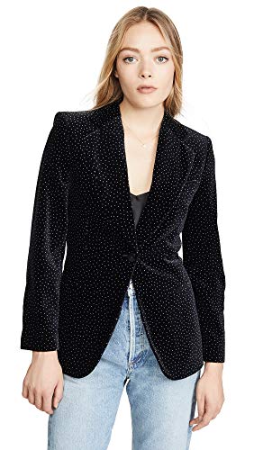 Theory Women's Cinched Blazer C, Black/White, 8