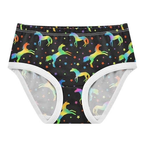 Girls Underwear Soft Cotton Galaxy Unicorn Kids Panties in Sizes 2/3t, 4t, 5t, 6 and 8