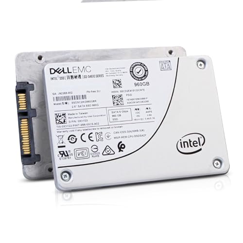 Dell/Intel D3-S4610 SSDSC2KG960G8R 960GB 3 DWPD SATA 6Gb/s 3D TLC 2.5in Mixed-Use Enterprise Solid State Drive 0X31G3 (Renewed)