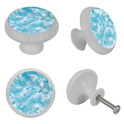 Bouton de meuble phosphorescent motif sirène pour décorer la chambre