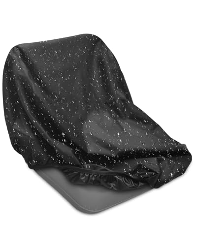 PACETAP Waterproof Cover for Riding Lawn Mower Seat Durable Universal Tractor Outdoor Seat Cover Fits Kubota for Cub Cadet for Kubota for Mahindra for Husqvarna (Black Medium)