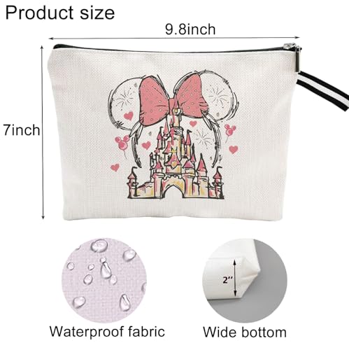 Charming Mini & Castle-Inspired Portable Cosmetic Bag - Travel-Ready Elegance Mini Themend Makeup Bag for Women Cartoon Portable Cosmetic bag Toiletry Pouch for Women Teen Girls2
