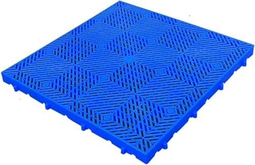 Paquete de 5 paletas de plástico ligeras y antideslizantes para supermercados, cocinas y almacenes, duraderas, seguras y resistentes, soluciones de almacenamiento de garaje (80 x 80 x 5 cm)