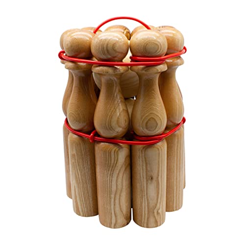 GICO Kegelspiel Kegel Set Bowling aus Holz