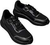 Calvin Klein City Runner Tech Mix HM0HM02045 Low Top para Hombre, con Cordones, Color Negro (Negro/carbón/plomizo), Talla 10, Negro, Negro, carbón, plomizo, 44 EU
