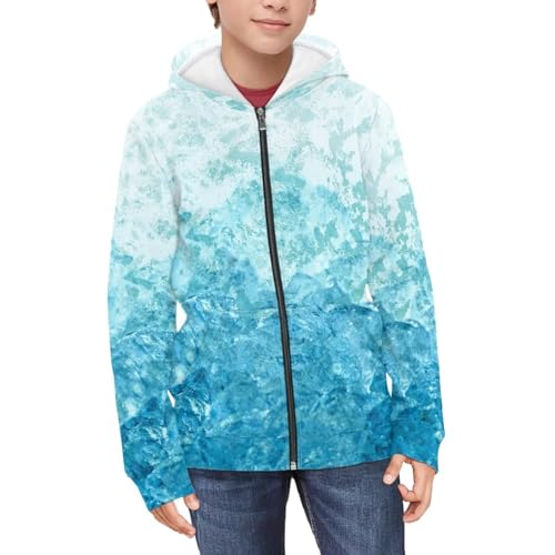 Kids Hoodies for Toddler Zip Up Pullover Casual Athletic Hooded Sweatshirts for Boys and Girls 6-14 Years3