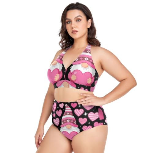 Bikini grande taille réglable de la Saint-Valentin, cadeau idéal - 2