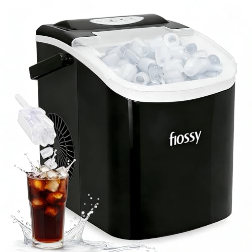 Opiniones y reviews de Máquinas para hacer hielo . 44 FLOSSY Maquina de Hielo, Maquina de Hielos para Casa, 26 lb/Día, 9 Hielos en 6 Minutos Ice Maker, Ice Maker Machine con Cesta y Cuchara para el Hogar, la Cocina, Fiestas, Oficina
