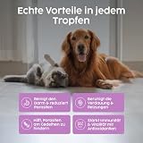 Zanipro Natürliche Wurmkur Hund Tropfen & Katzen – 100% Pflanzliche Entwurmung, Flüssiger Wurmkur-Komplex mit Wermut, Schwarznuss & Quassia – Verdauungs- & Darmunterstützung für Kätzchen | 50ml