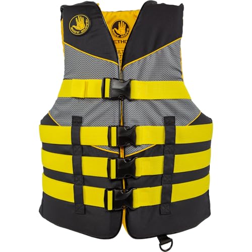 Image of Body Glove Adult PFD Life Vest. Durable Polymer Shell, Lightweight PE Foam, Oversized Armholes, 4 Heavy-Duty Adjustable Belts