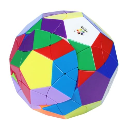Image of YuXin 12-Axis Soccer Megaminx Speed Cube | 32-Face Truncated Icosahedron Shape Mod | Professional Stickerless Football Puzzle, Smooth Curved-Cut Design, 90mm Large, Collector's Series