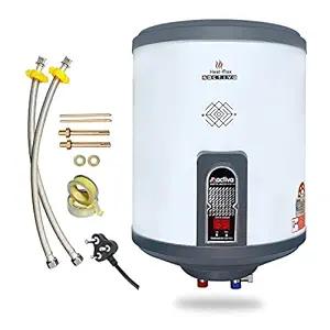 Activa 15Ltr Storage (2kva) Special Anti Rust Coated Geyser Heat-Max (0.7 MM SS Tank) With Digital Display Suitable For High Rise Buildings Comes with 5 Years Warranty (15 Ltr)