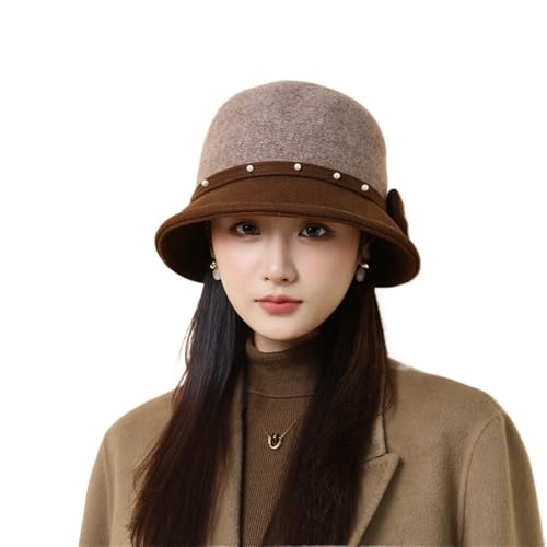 Chapeau cloche vintage pour fêtes et églises en feutre