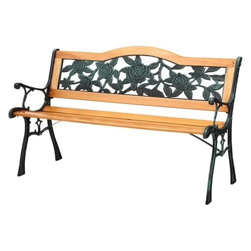 Gardeon Outdoor Garden Bench Seat 126cm Wooden 3 Seater Patio Furniture