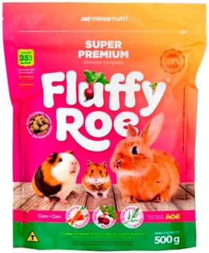 Ração para Coelho, Hamster, Porquinho Da Índia - Fluffy Roe EXTRU...