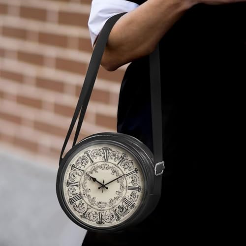 Women Round Shape Crossbody Bag Pu Leather Round Purses Circle Cross Body Shoulder Bag for Party3