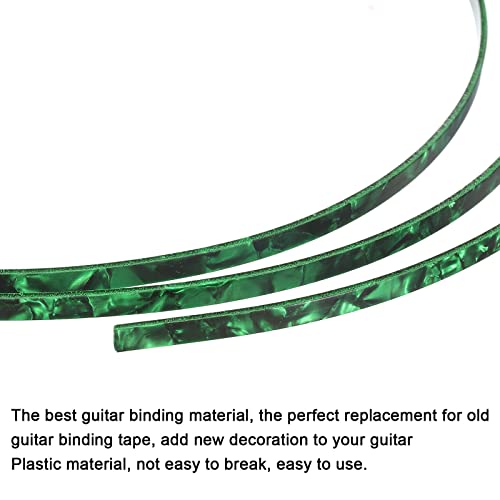 Meccanixity Plastic Binding Purfling Strip 1650X5X1.5Mm Guitar Binding Edge Trim For Acoustic Classical Guitar Green Pink #TOP3