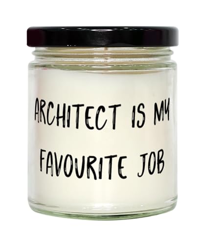 Sarcastic Architect Gifts, Architect is My Favourite Job, Useful Birthday Scent Candle for Men Women, from Boss, Birthday Present, Gift Ideas, What to get for a Birthday, Best Birthday Gifts, Unique