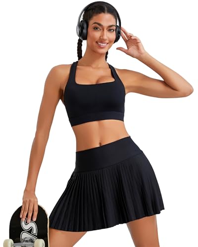 Image of RUNNING GIRL High Impact Sports Bras for Women, High Support Running Strappy Women's Sports Bra with Sewn in Pads