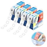 1000 Stück Lochverstärker Selbstklebend, Ideal als Locherschutz für Büro, Schule und Zuhause. Einfach aufzuklebende Seitenverstärkungsaufkleber zum Schutz vor Ausrissen an gelochten Blättern(Weiße)