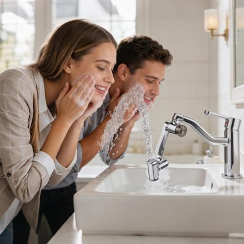 Extensor de grifo de agua contra salpicaduras para limpieza de fregaderos difíciles 3