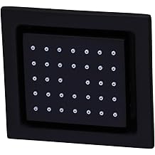 Matte Black Rectangular Shower HeadSpa Massaging Jets NPT 1/2" Body Sprayer for Luxurious Rainfall Experience Adjustable Water Flow Modern Bathroom Fixture