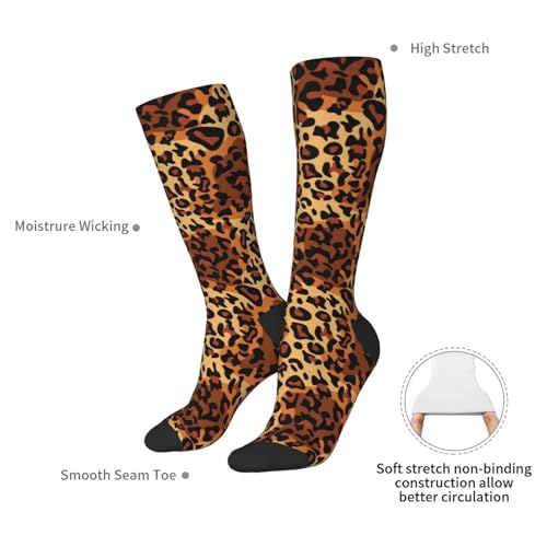 Image of Knee High Socks for Women Girls Fashion Women's Festival Stockings for Casual Running Work Travel
