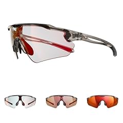 A#transparentgrey-photochromic Lens Revo Red