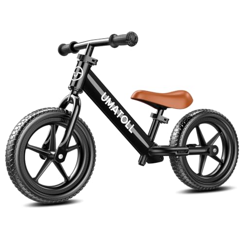 Image of Umatoll Toddler Balance Bike for 2-5 Year Old, Tool-Free Adjustment Kids Toy Bicycle, for Boys & Girls Aged 2-3 (Black)